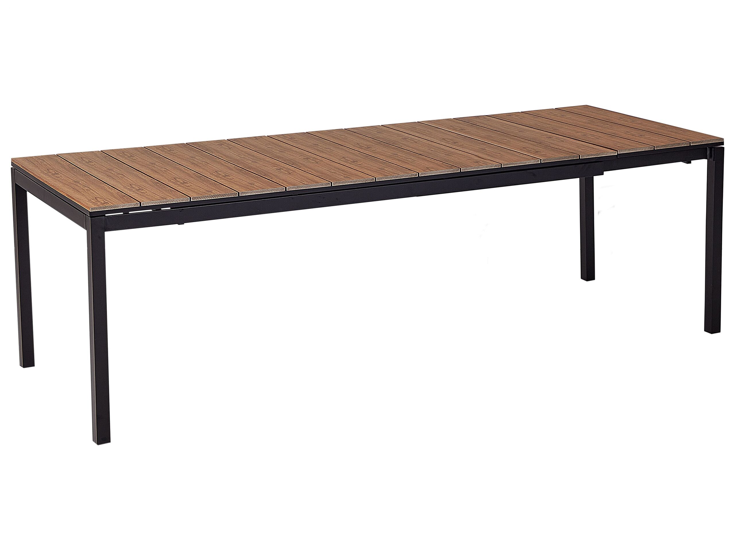 Mesa de refeição de jardim extensível tofane 198/248 cm 90 cm castanho