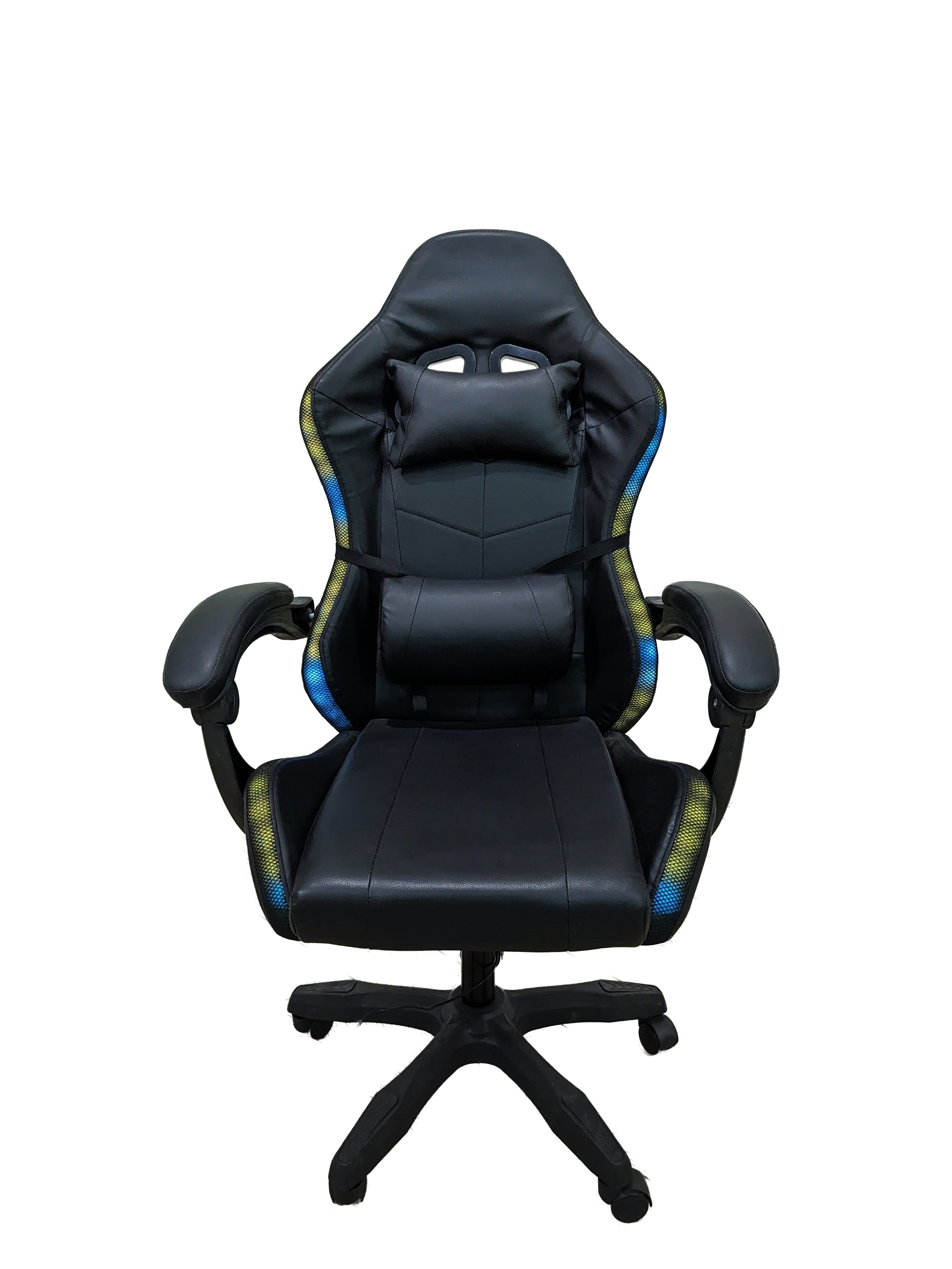 Cadeira de jogos ergonômica e hiratória yn com luzes LED