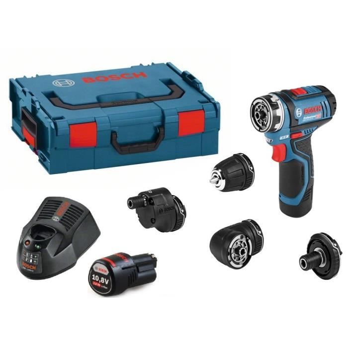 Furadeira/parafusadeira gsr 12 v-15 fc - multifuncional flexiclick set - bo