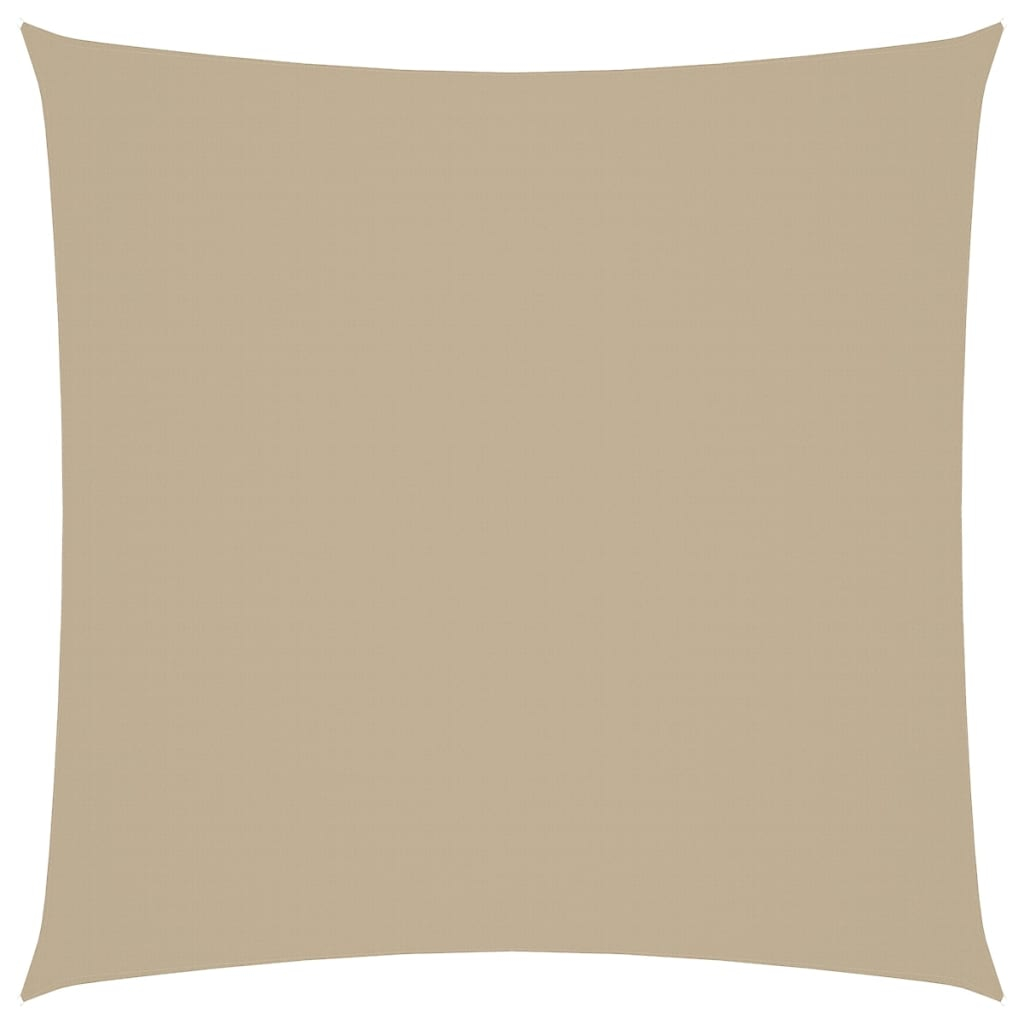 Para-sol estilo vela tecido oxford quadrado 6x6 m bege