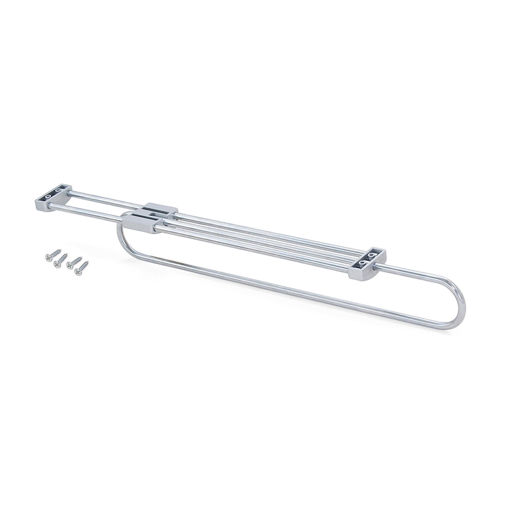 Emuca varão trombone extraível self para roupeiro, 300, pintado alumínio,