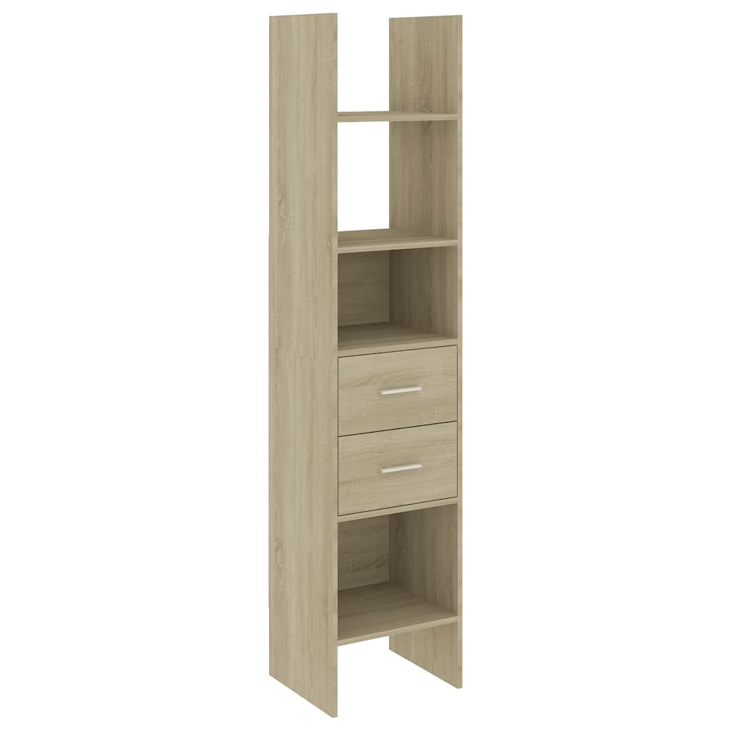 vidaXL estantería madera contrachapada color roble sonoma 40x35x180 cm