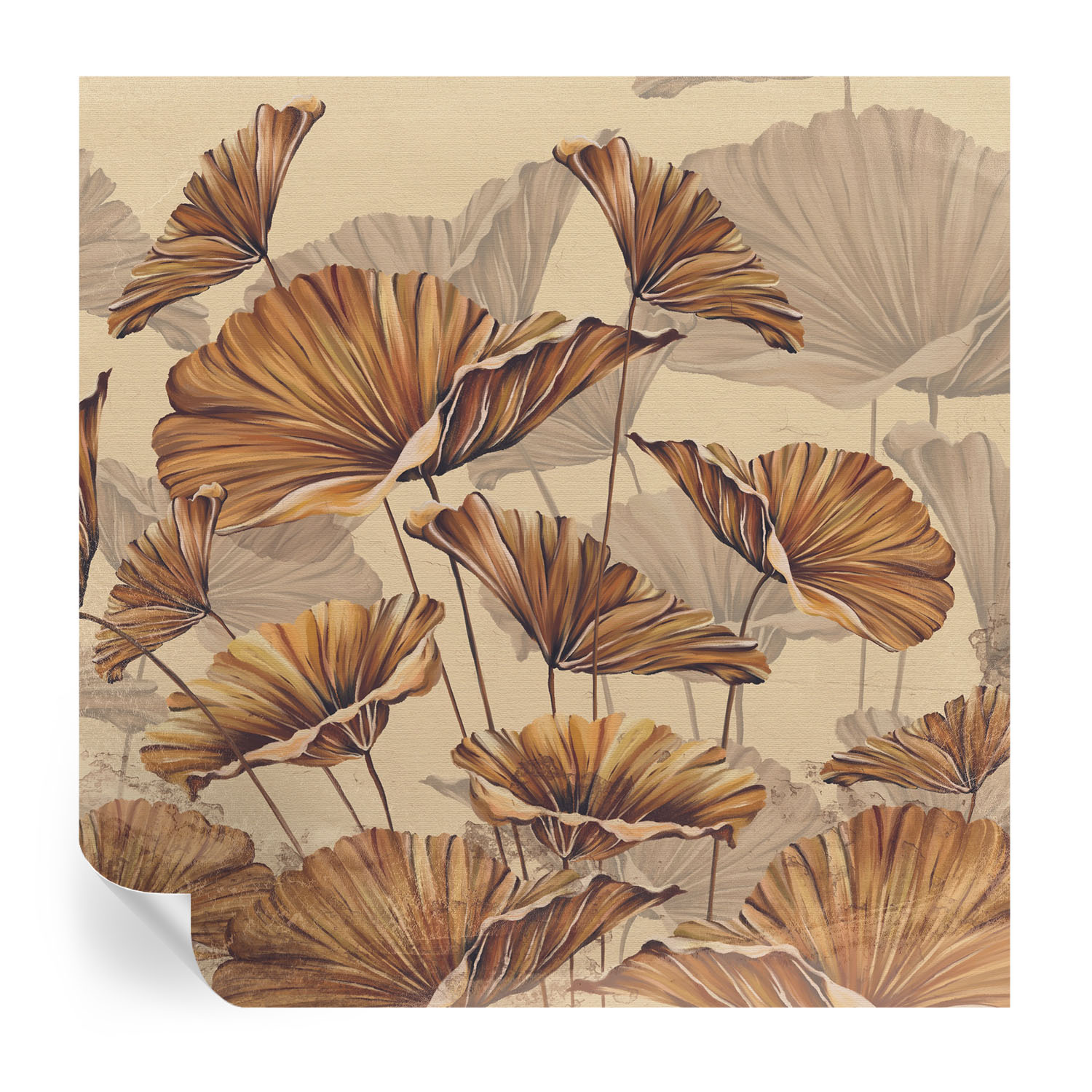 Papel de parede autocolante elegância outonal 250x250 tulup