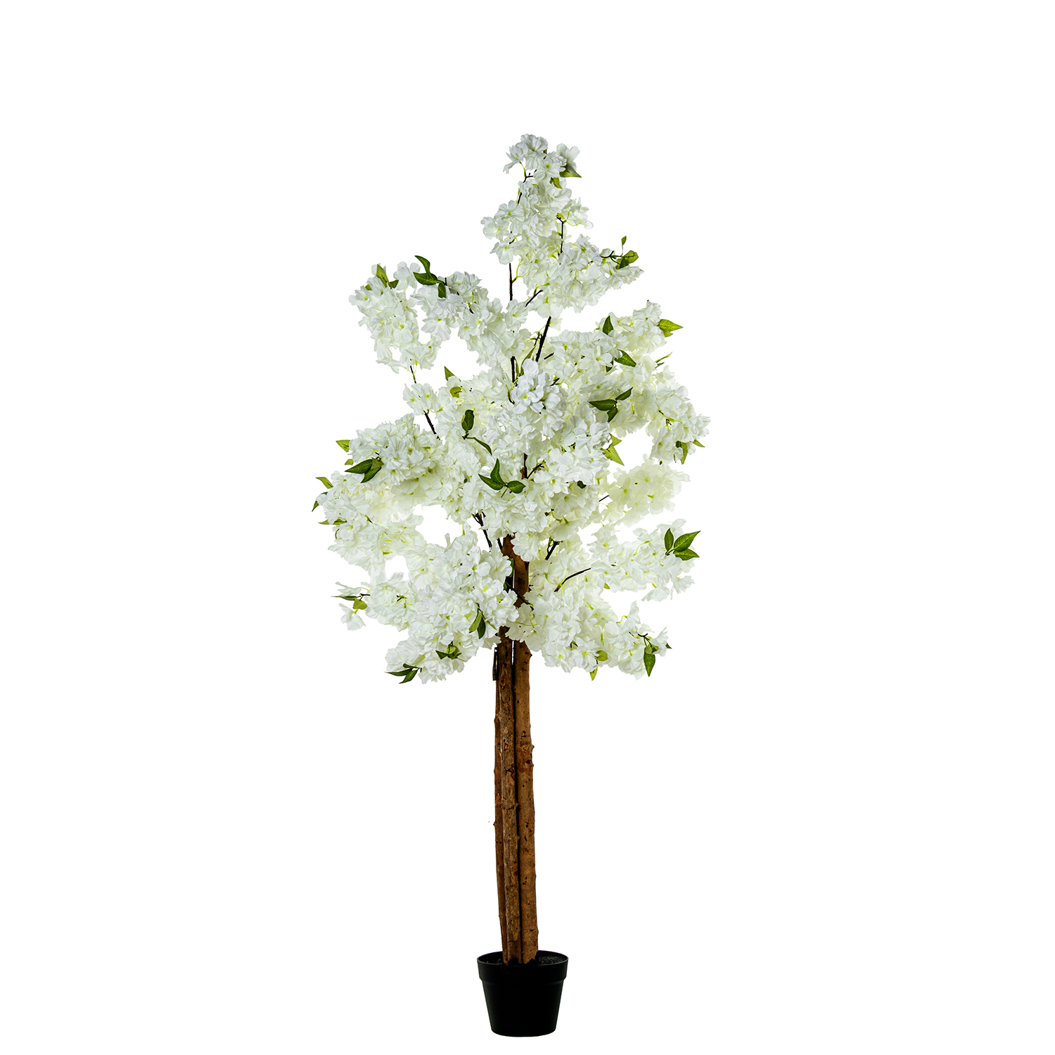 Cerejeira artificial branca de 160 cm com 4 troncos.