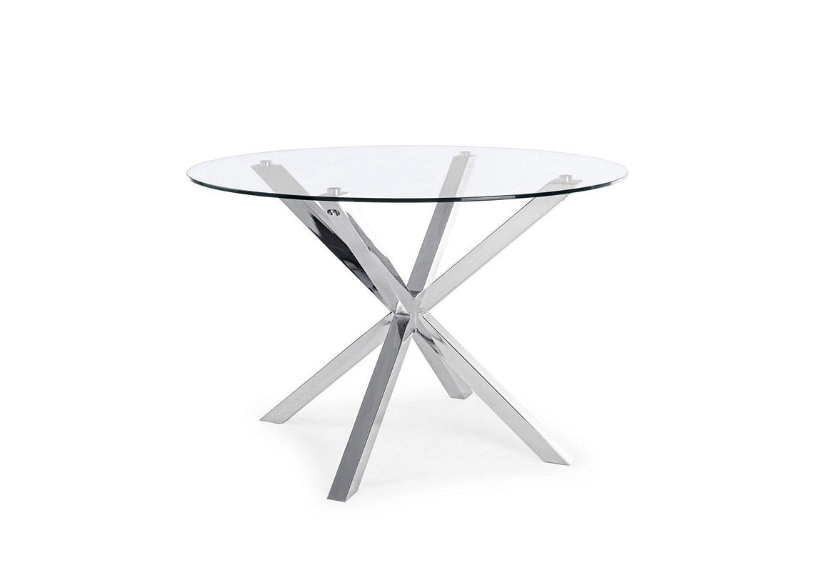 Mesa redonda em vidro temperado aurora 120cm. Sala de jantar ou cozinha,