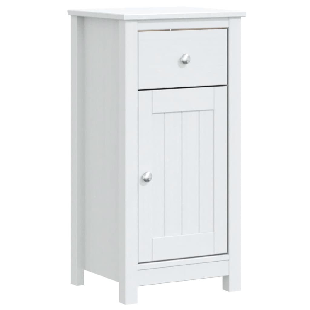 Móvel de casa de banho berg 40x34x80 cm pinho maciço branco