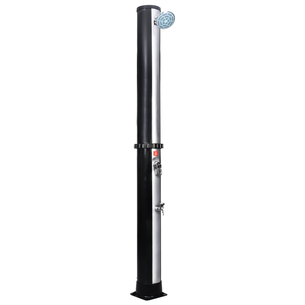 vidaXL chuveiro de jardim solar com chuveiro e torneira 40 l