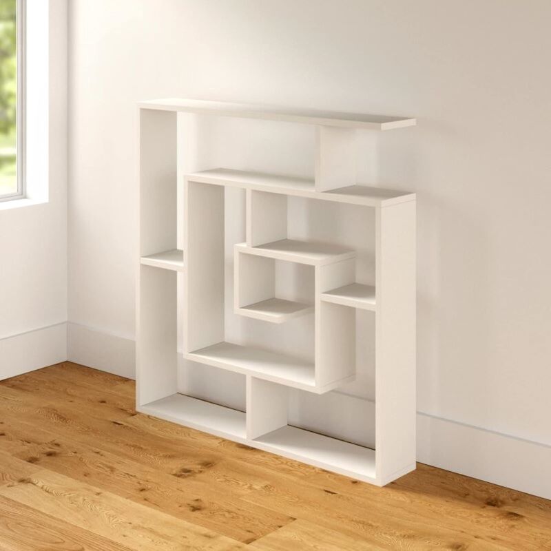 Estante maze. Branca. (altura 129 cm/largura 125 cm/profundidade 32 cm)