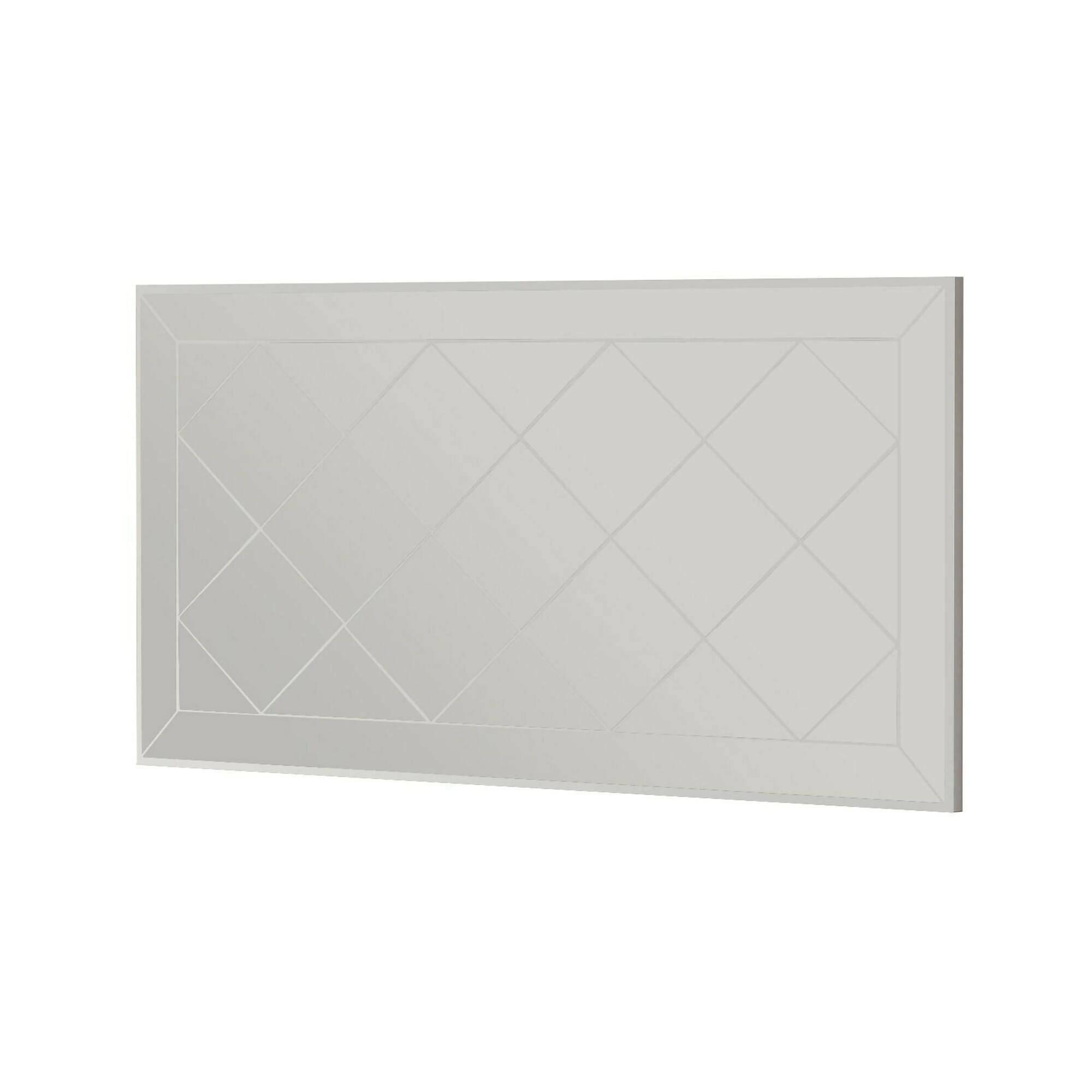 Espelho nimfa, em madeira branco 60x120h cm
