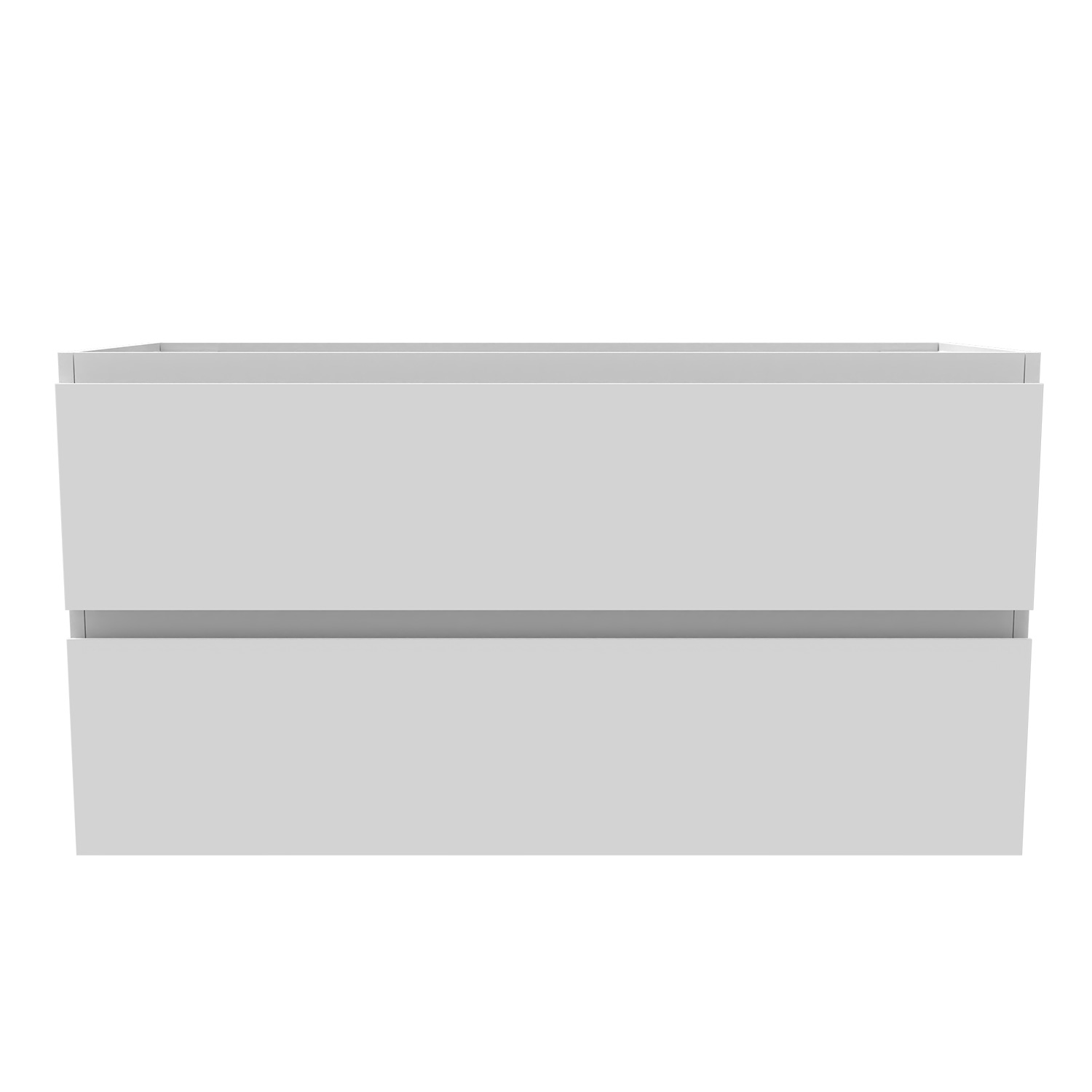 Armário de casa de banho aica 99 x 44,5 x 52cm, branco, duas gavetas