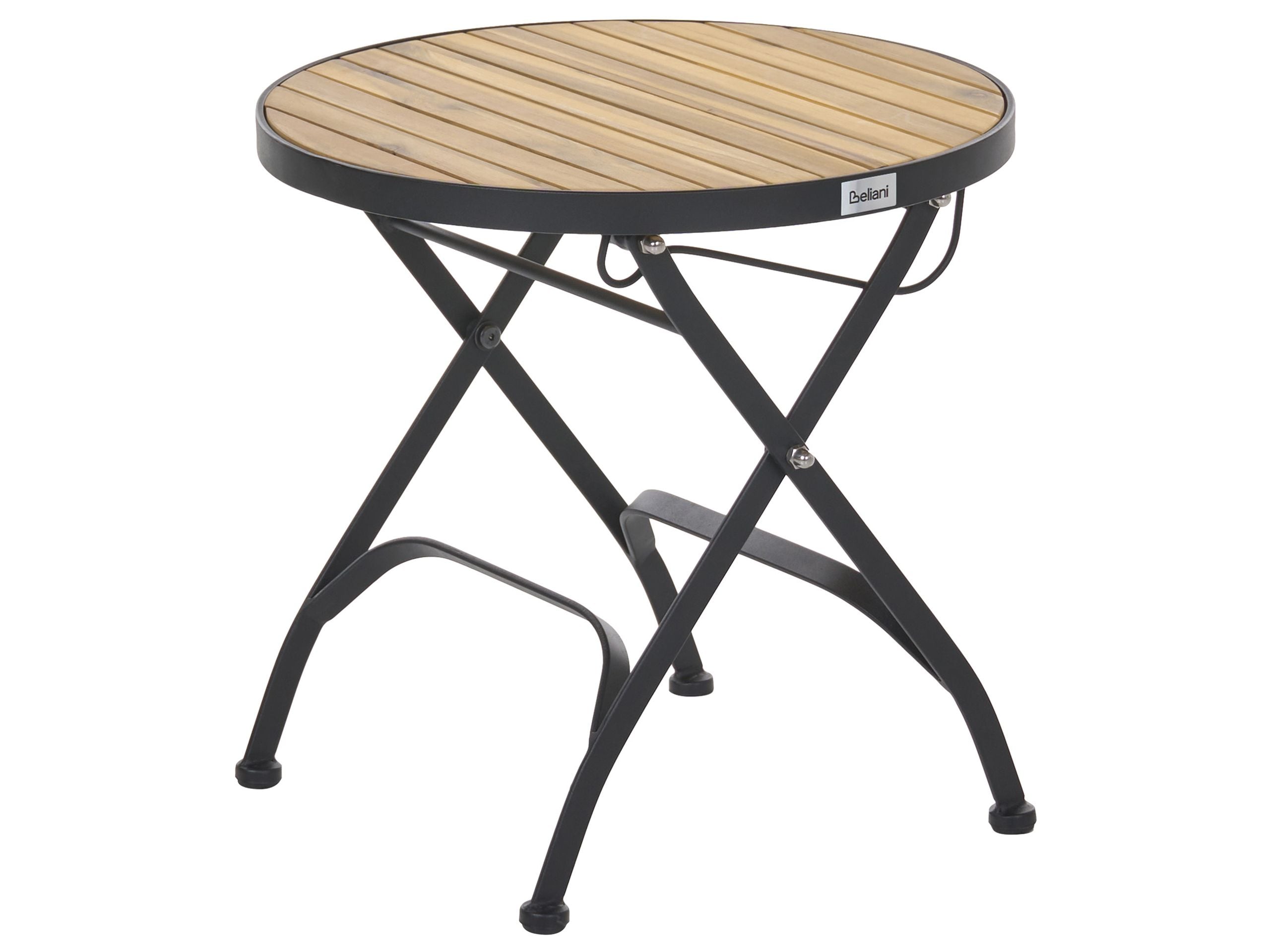 Mesa de apoio madeira de acácia castanho lascari