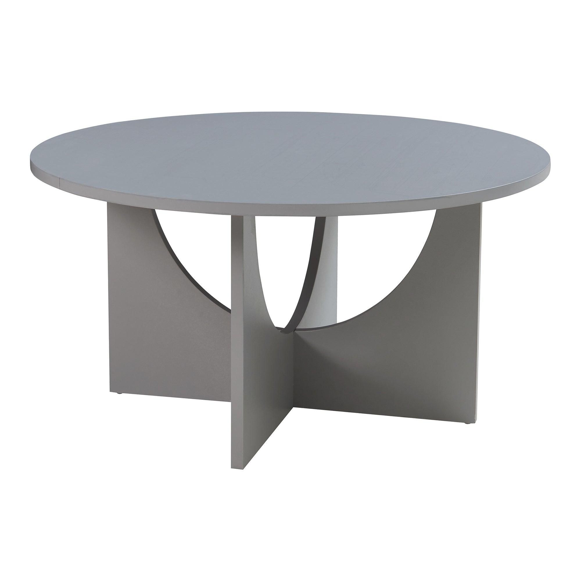 Mesa de centro - helloshop26 - 80 x 42 cm - cinza claro - montagem fácil -