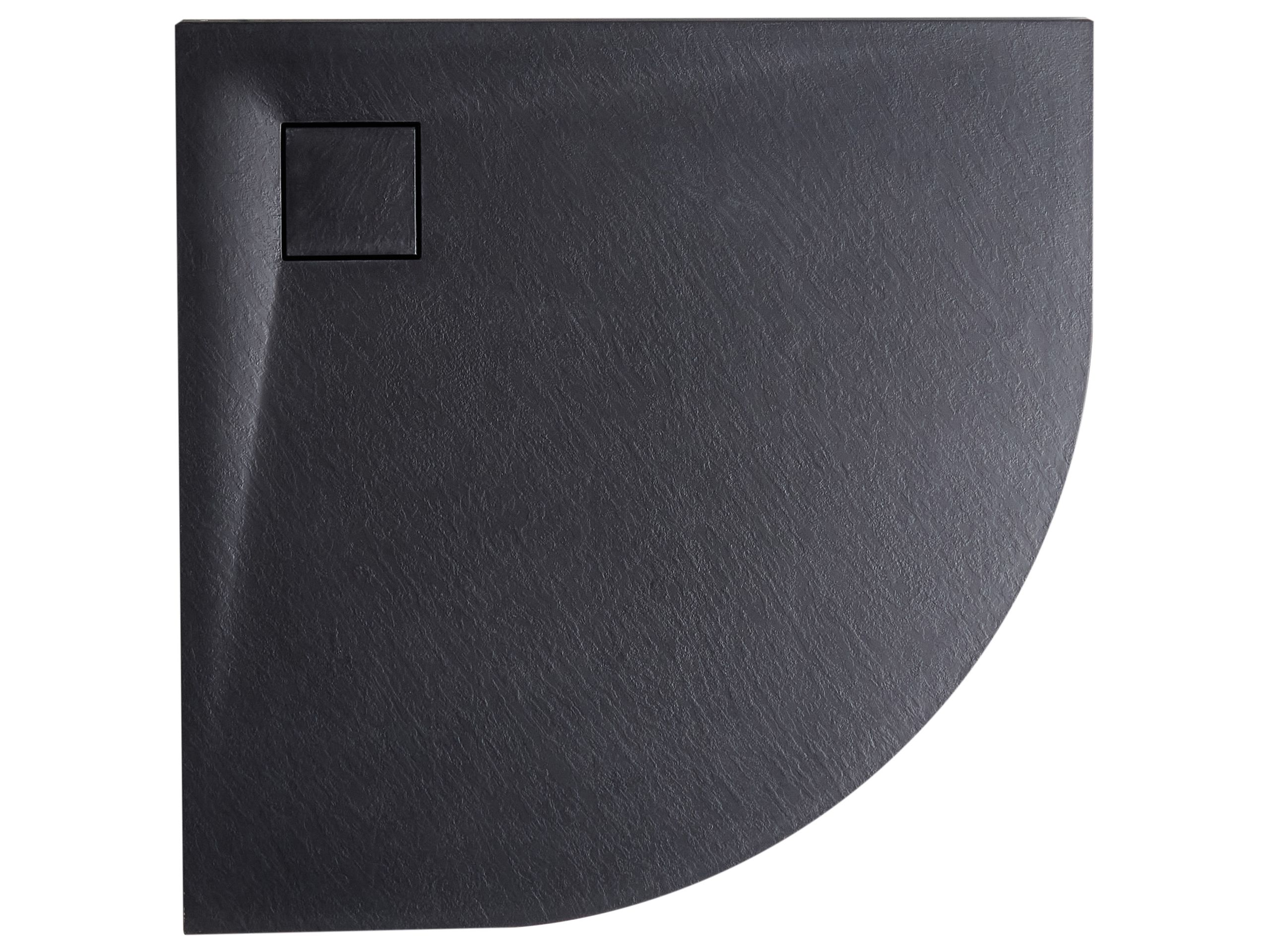 Base de duche paron 80 x 80 x 3 cm preto