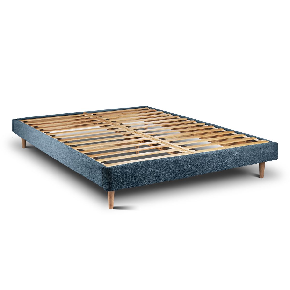 Estrado de molas com ripas 160x200 cm - tecido bouclette - kit "faça você m