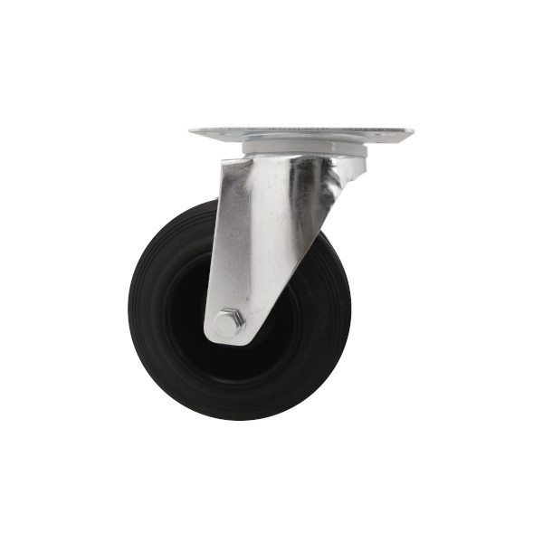 RODA GIRATÓRIA Ø 12,5 CM COM CHAPA