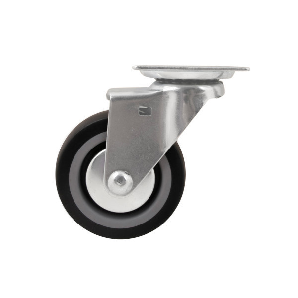 RODA GIRATÓRIA Ø 7,5 CM COM CHAPA
