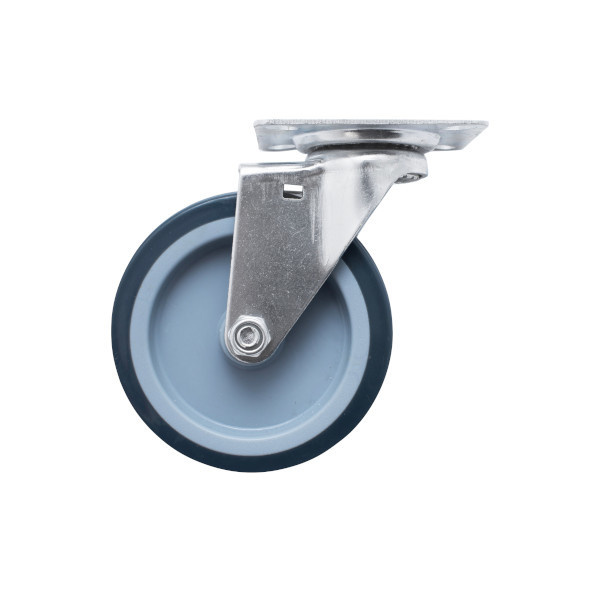 RODA GIRATÓRIA Ø 10 CM COM CHAPA
