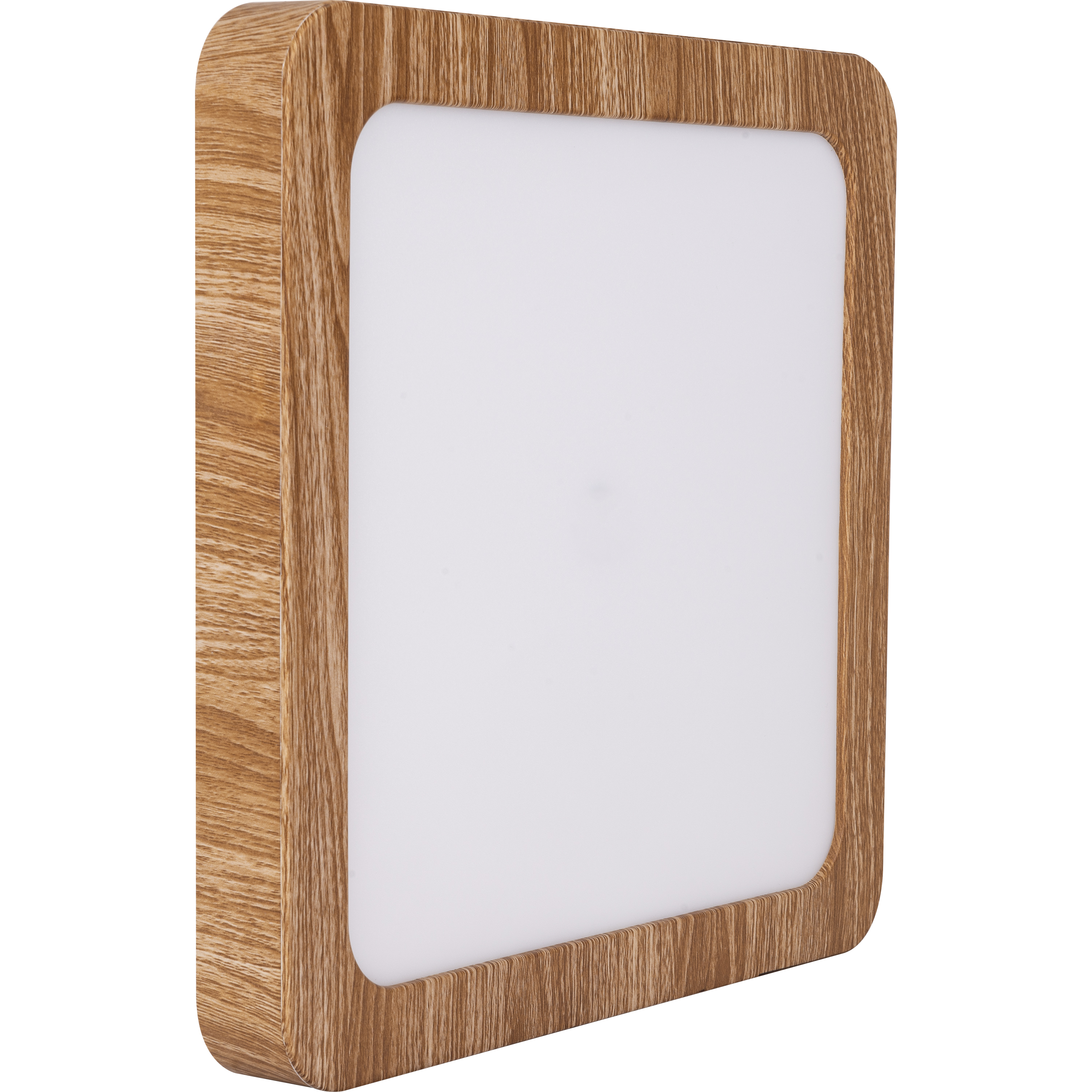 Downlight led quadrado efeito madeira 30cm AllInOne