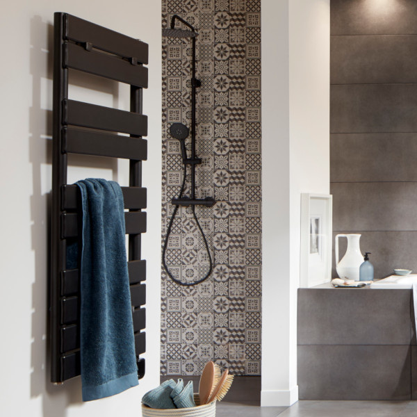 Azulejo konkrete branco/preto decor 20x60 cm