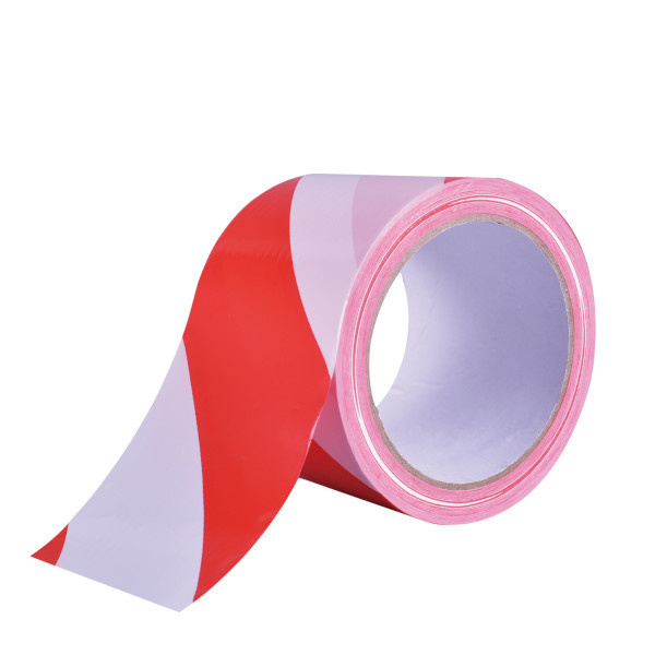 Fita senalizadora branca e vermelha 50mm x 33m