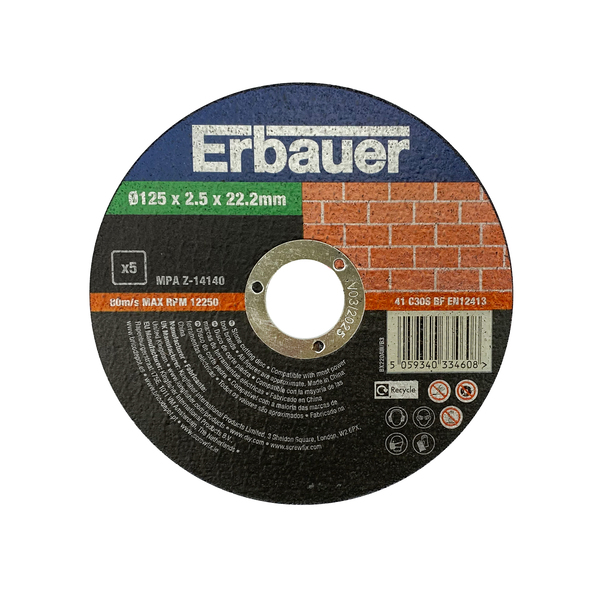 5 DISCO PEDRA 125X2,5X22 ERB