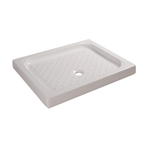 Base de Duche Cerâmica Catia Branca 90x72 cm