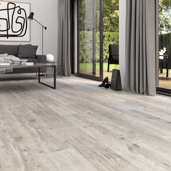 Pavimento laminado pinho cinzento 8mm AC5 Crvena