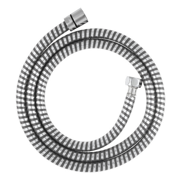 Mangueira de chuveiro em pvc cinzento / prateado 1,5 m