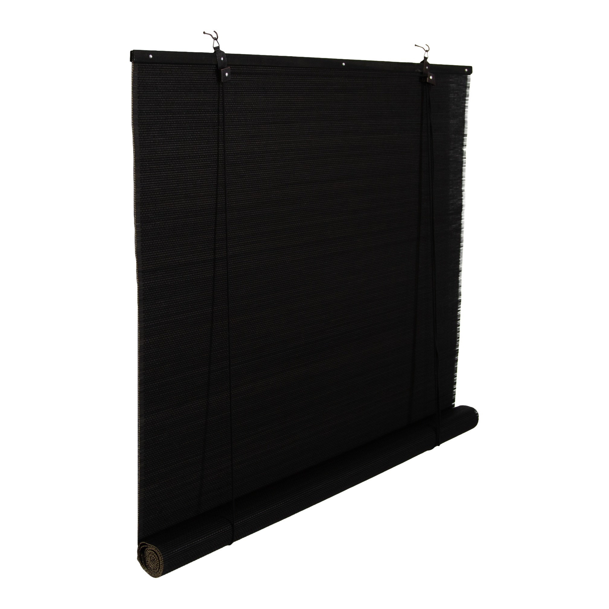 Persiana de rolo Akapa Blind bambu preto 60x180cm