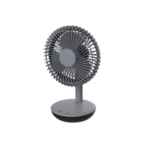 VENTILADOR DE MINI MESA CINZA 15CM