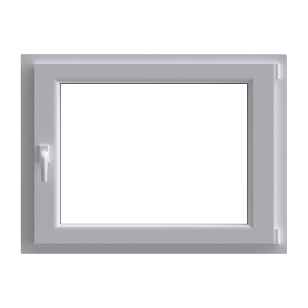 Janela em pvc oscilobatente branca 60x100 cm