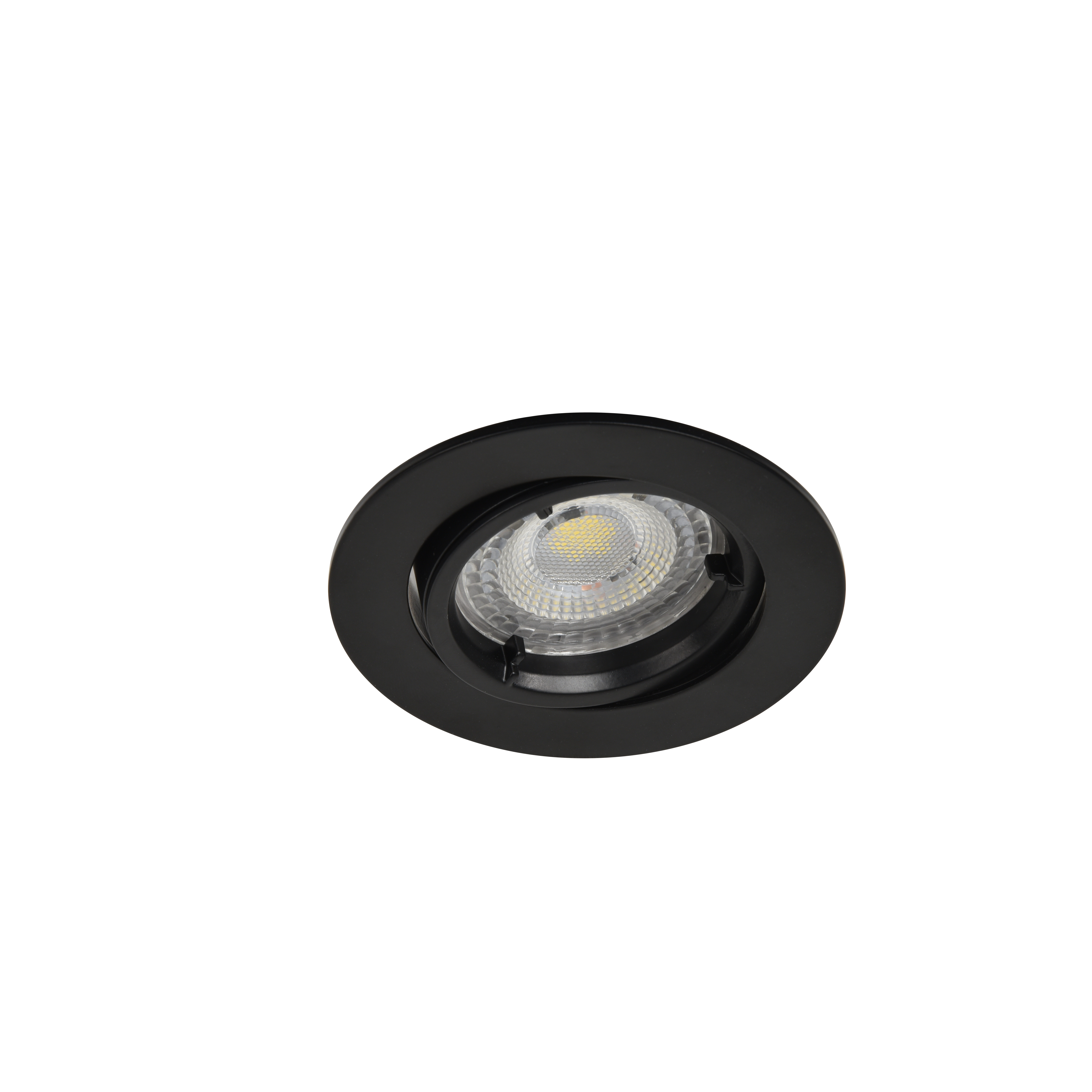 Downlight embutido led preto orientável Cooke & Lewis