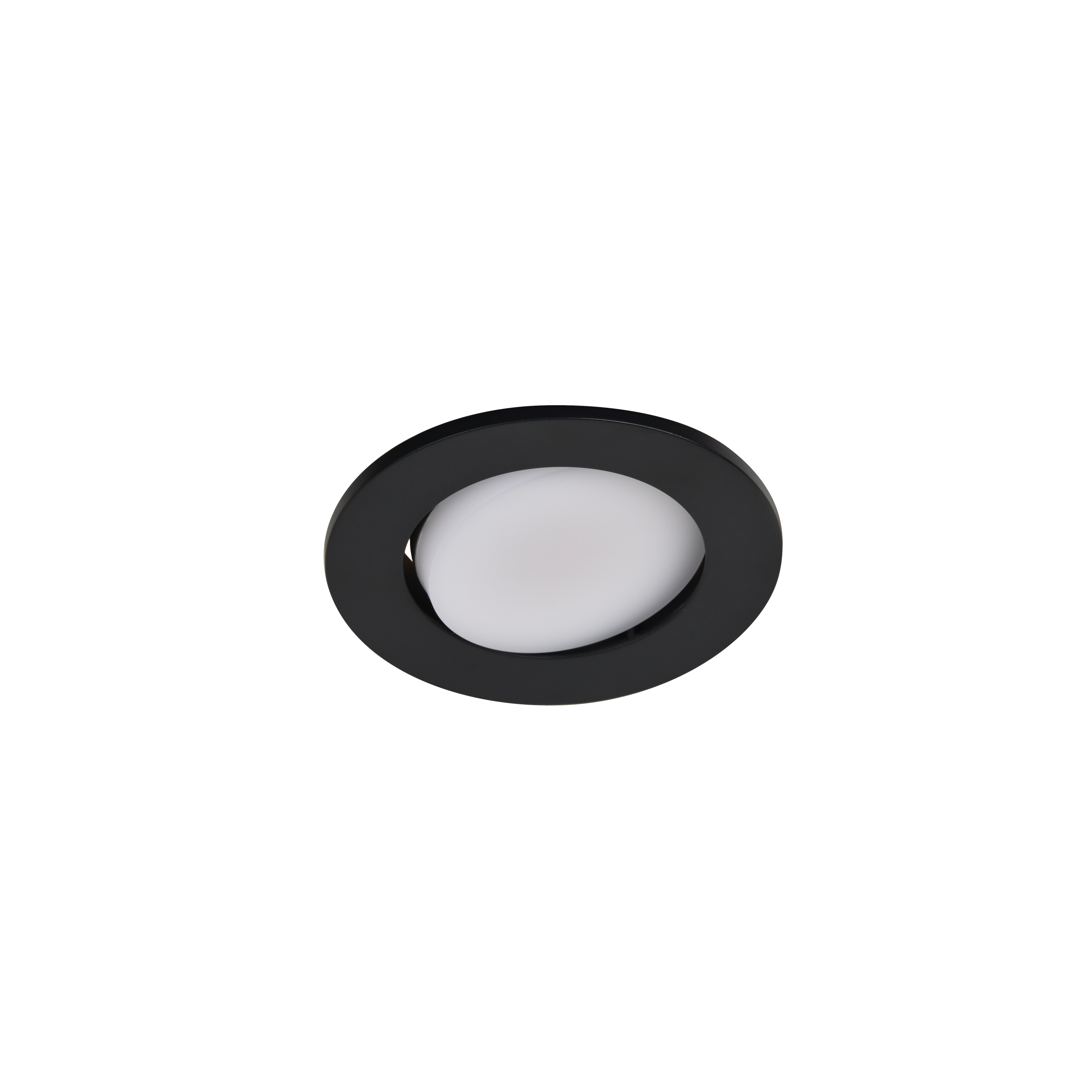 Pack 3 downlights embutidos led pretos reguláveis orientáveis Cooke & Lewis