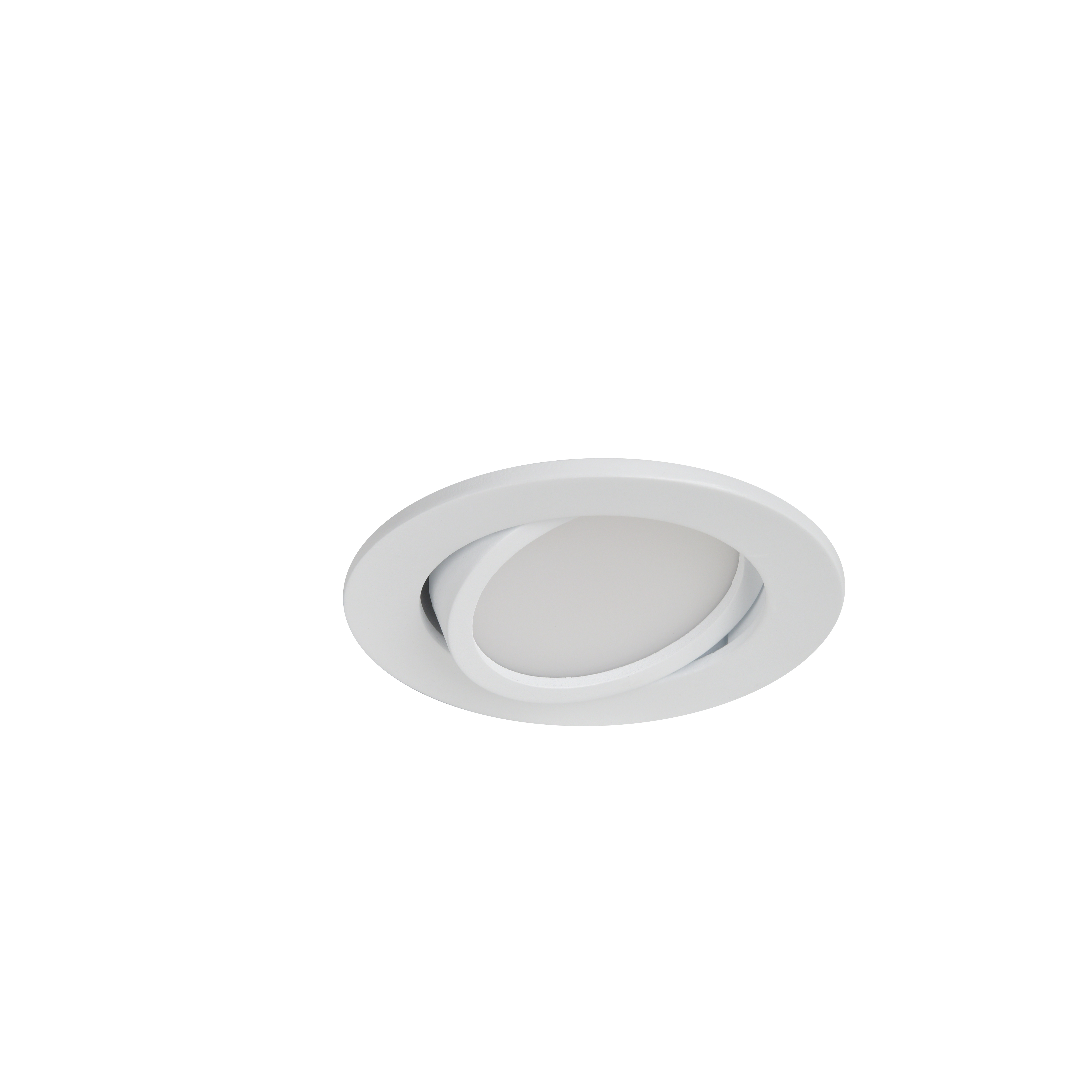 Pack 3 downlights embutidos led brancos reguláveis orientáveis Cooke & Lewis