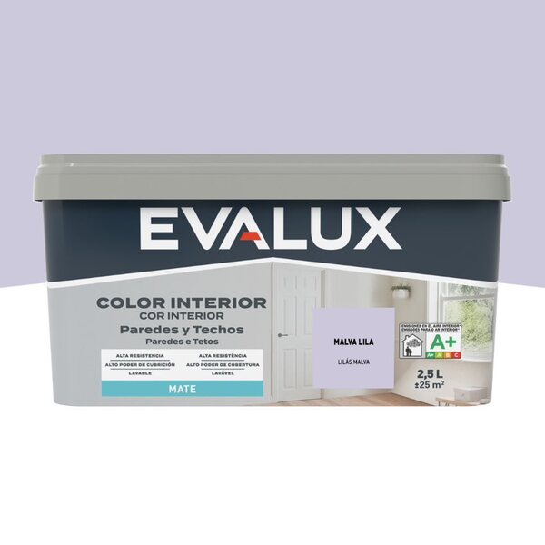 Tinta Interiores Lilás Malva 2,5 L Evalux