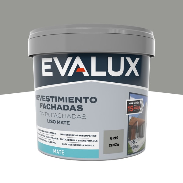 Tinta Exterior Cinzenta 5 L Evalux