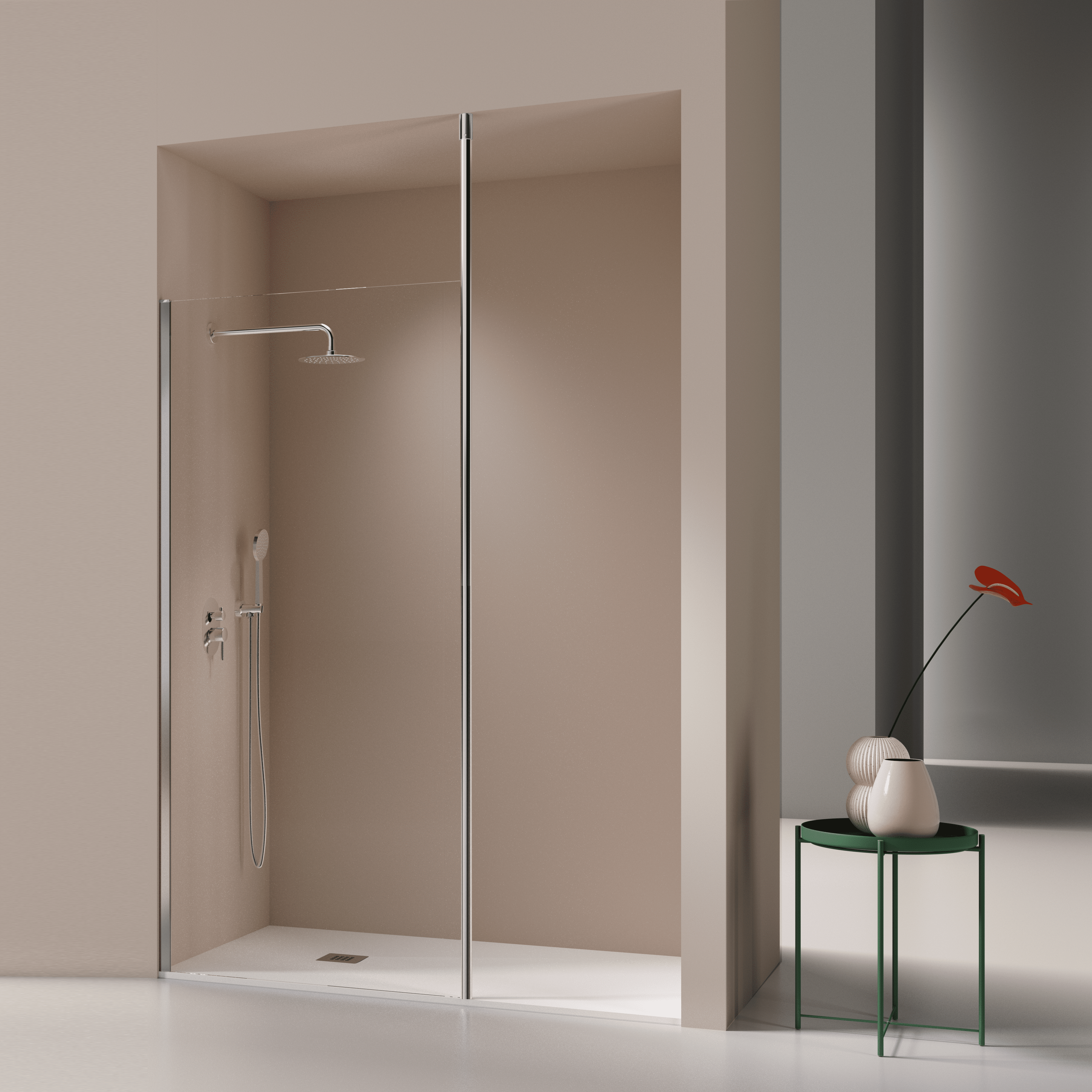 Panel fijo de ducha fresh levante 80-81 cm sin decorado