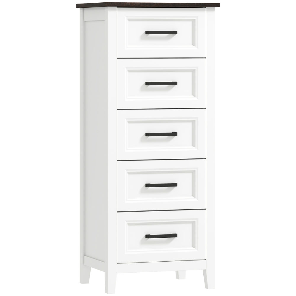 Cómoda 45 x 35 x 106 cm mdf color blanco Homcom