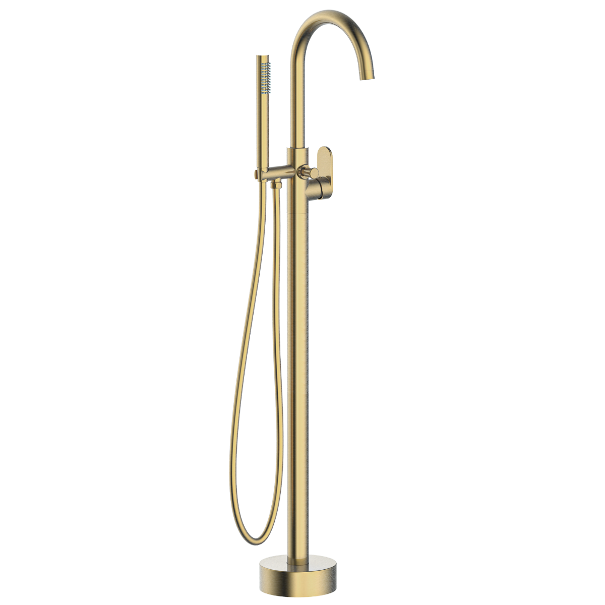 Charme ii columna de suelo mecánica para bañera isla oro cepillado