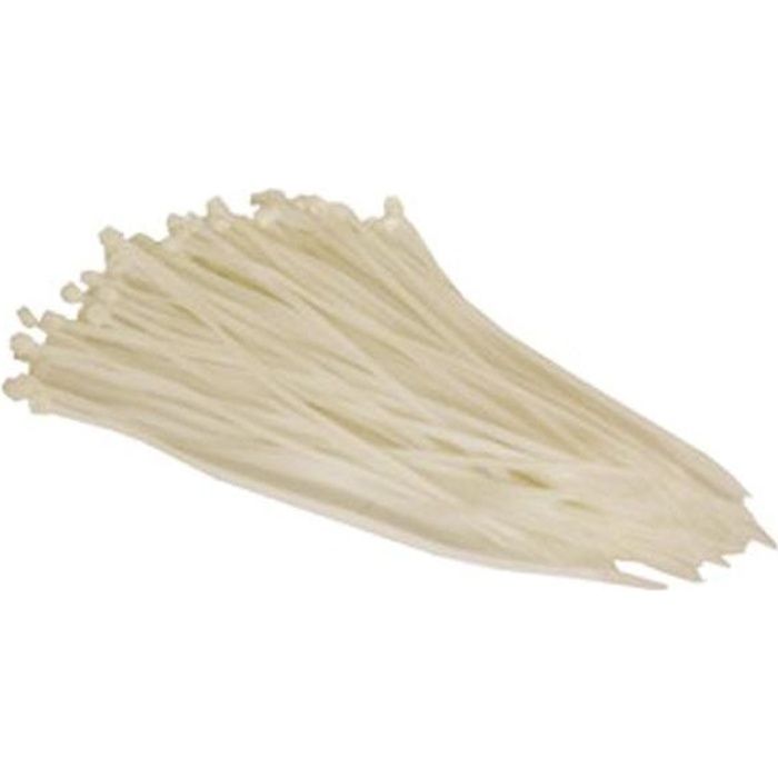Coletores de aperto - nylon - 8.8 x 500mm - branco - resistente a uv - paco