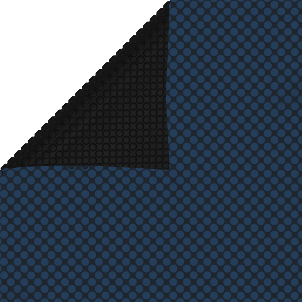 Película para piscina pe solar flutuante 800x500cm preto e azul