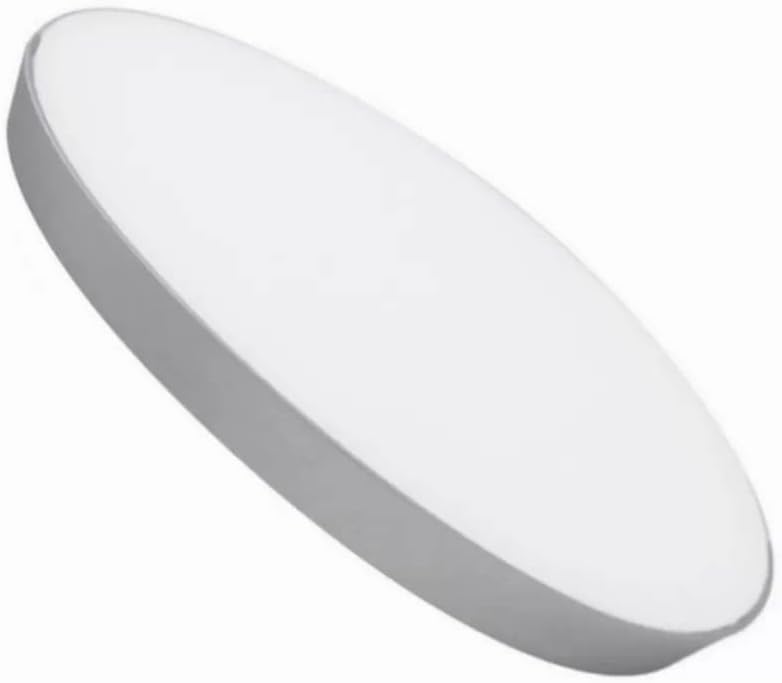 Plafond tecto circular prata ø230mm 24w 2600lm osram chip, luz quente 3000k