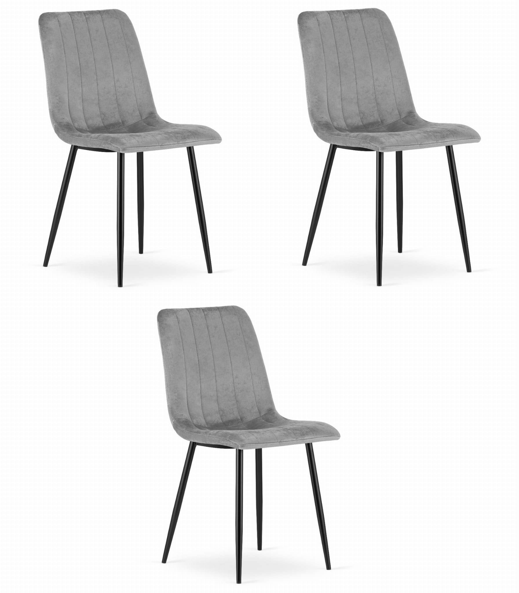 Valora jewa veludo cinza escuro ergonômica x3