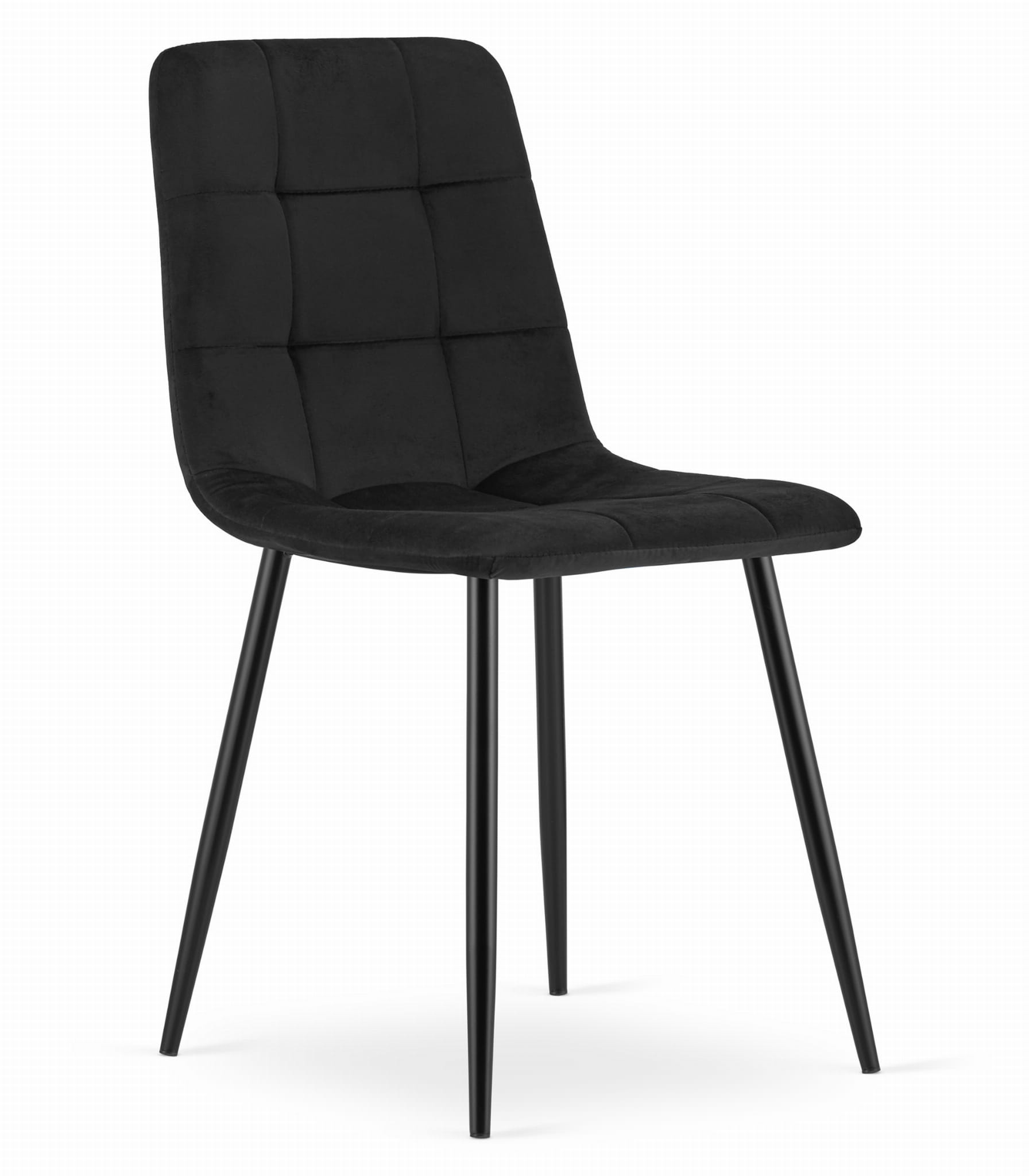 Cadeira valora pyra em veludo preto, design moderno para sala de estar.