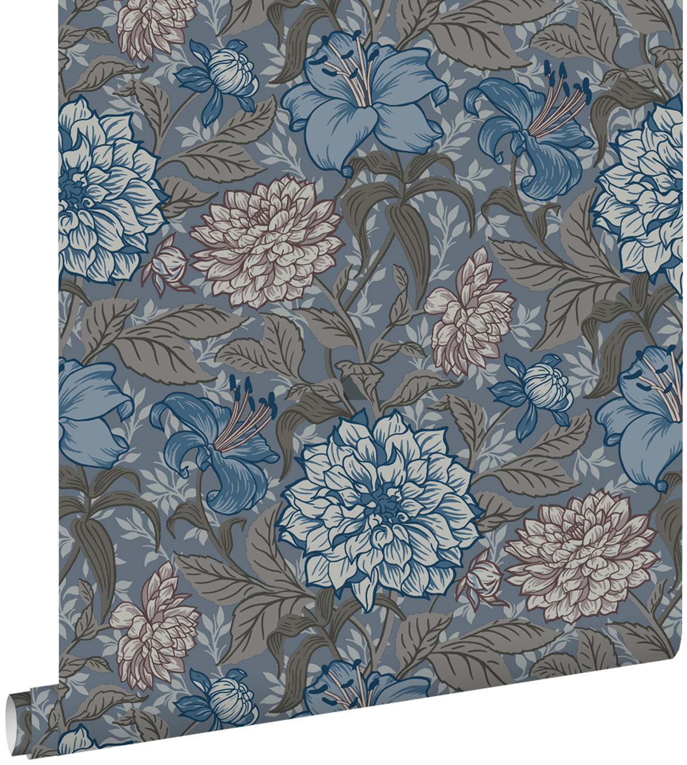 Estahome papel de parede flores vintage 53 cm x 10.05 m 139480