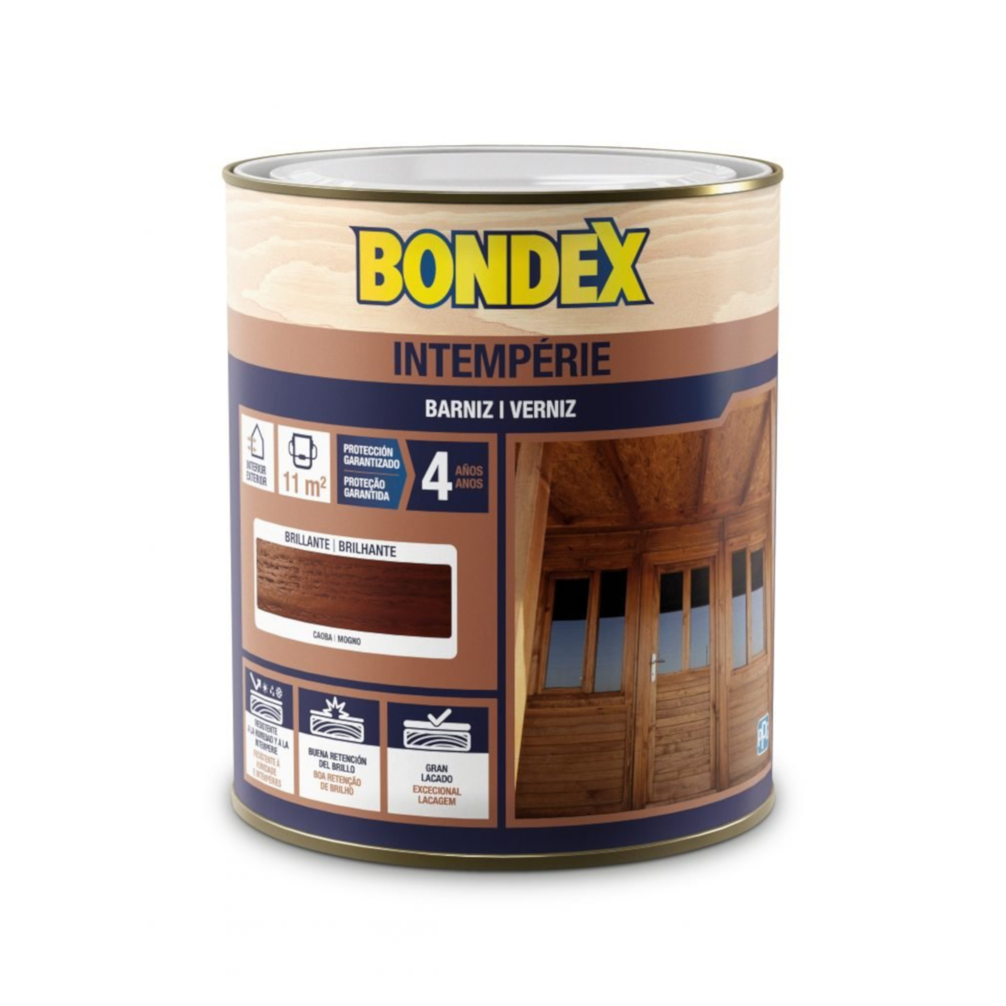 Verniz intempérie acetinado nogueira 0,750 L Bondex