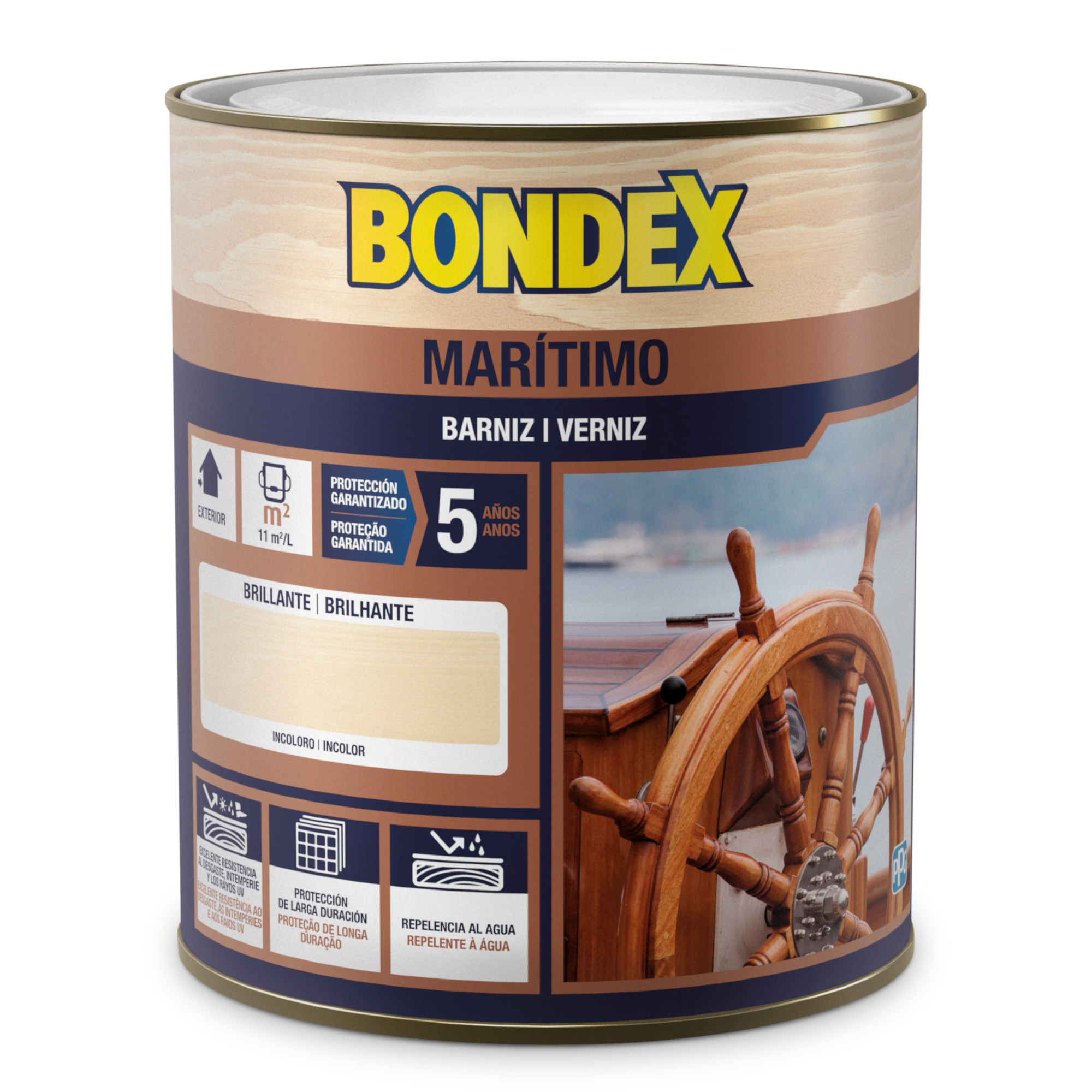 Verniz maritimo incolor bte 0,750 L Bondex
