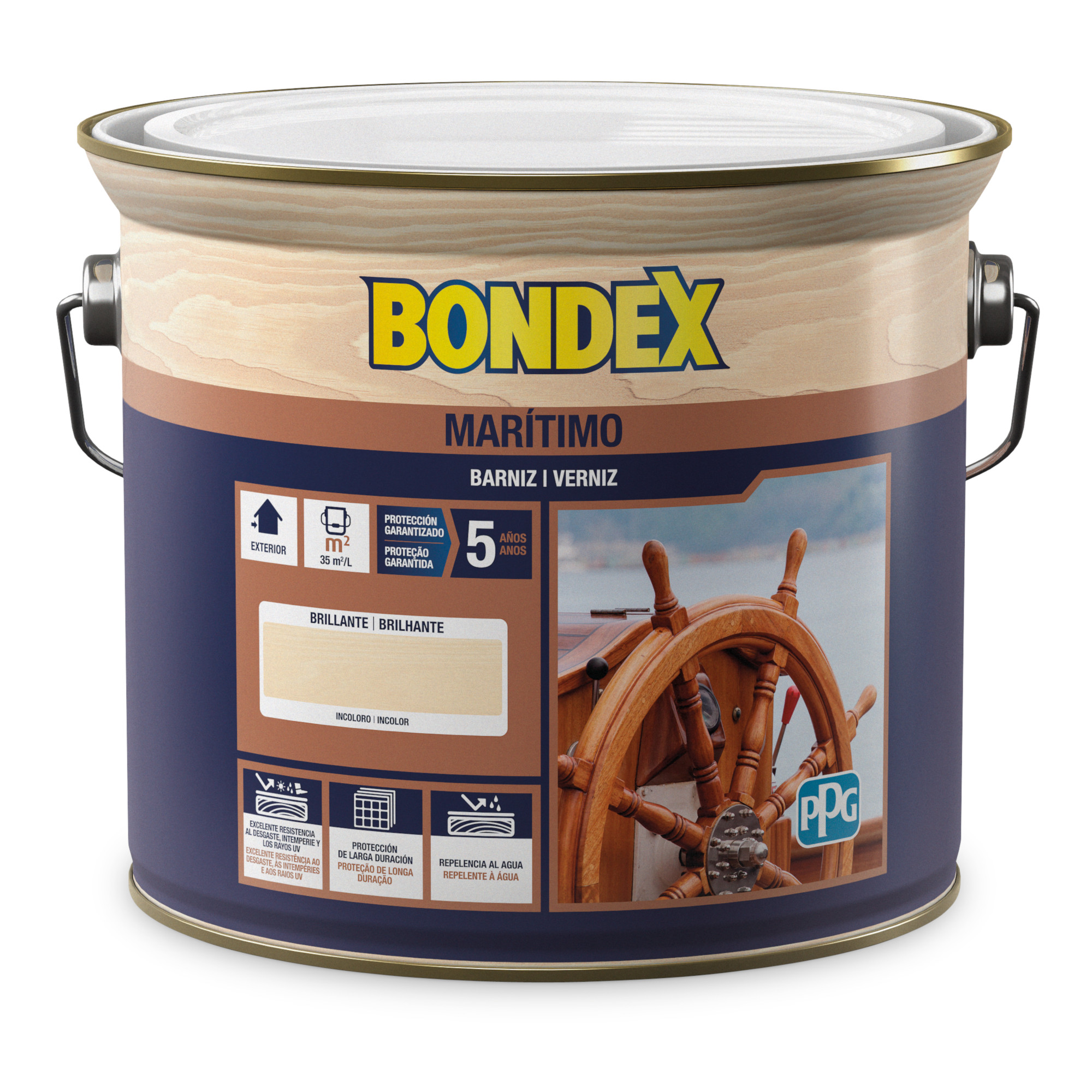 Verniz maritimo incolor bte 2,5 L Bondex