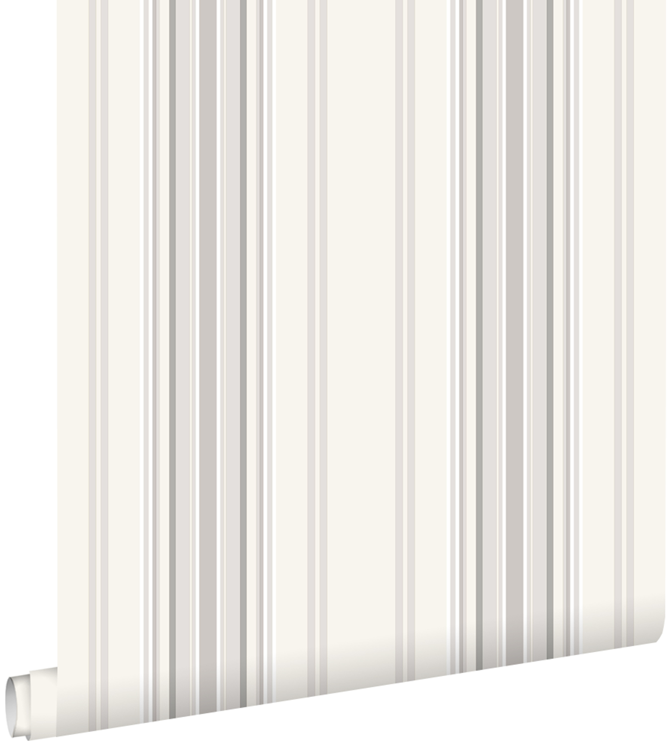 Estahome papel de parede riscas cinzentoebege 53 cm x 10.05 m