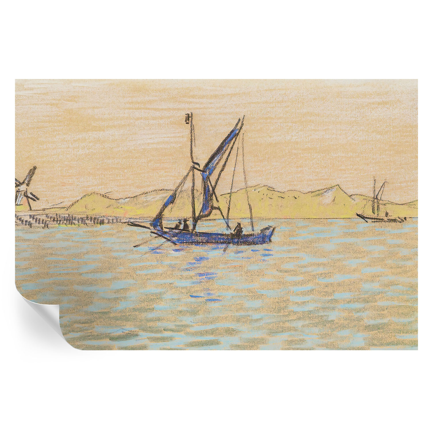 Papel de parede autocolante mar de paz 104x152 tulup